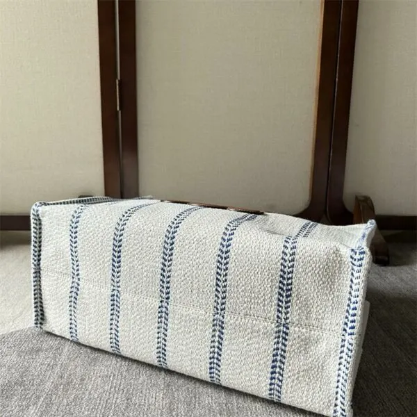 Cabas 2023 SS Stripes Casual Style Tote Bag