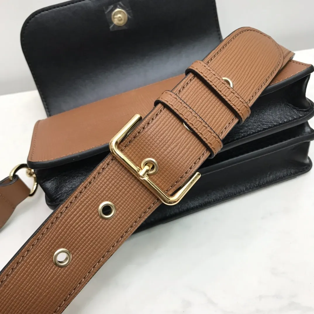 Small Bridle House Check And Buckle Crossbody Brown For Women