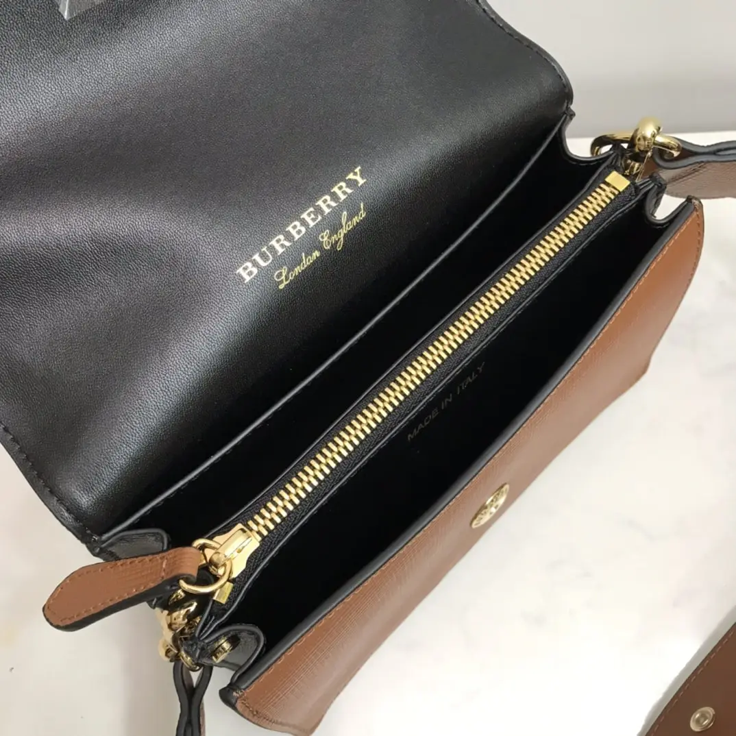 Small Bridle House Check And Buckle Crossbody Brown For Women