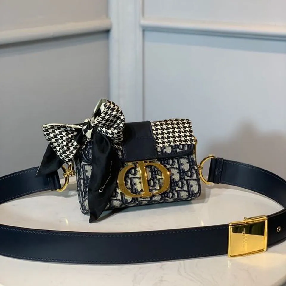 Montaigne Box Bag Blue Oblique For Women