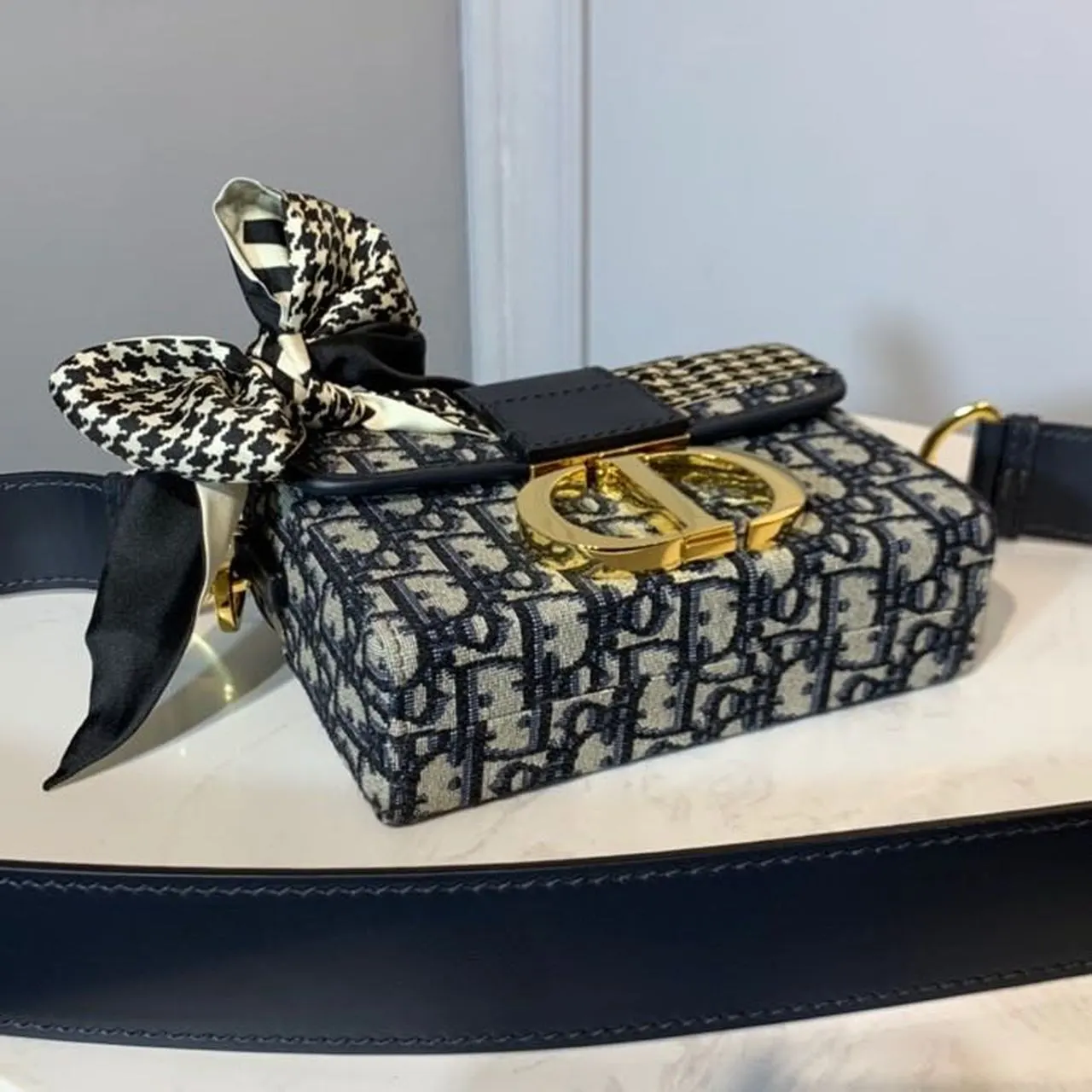 Montaigne Box Bag Blue Oblique For Women