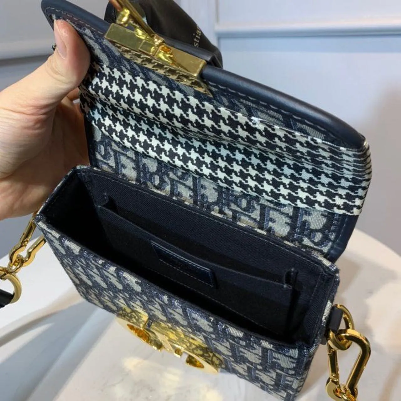 Montaigne Box Bag Blue Oblique For Women