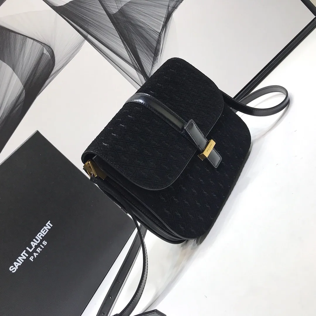 Le Monogramme Small Satchel In Monogram Canvas And Smooth Black For Women