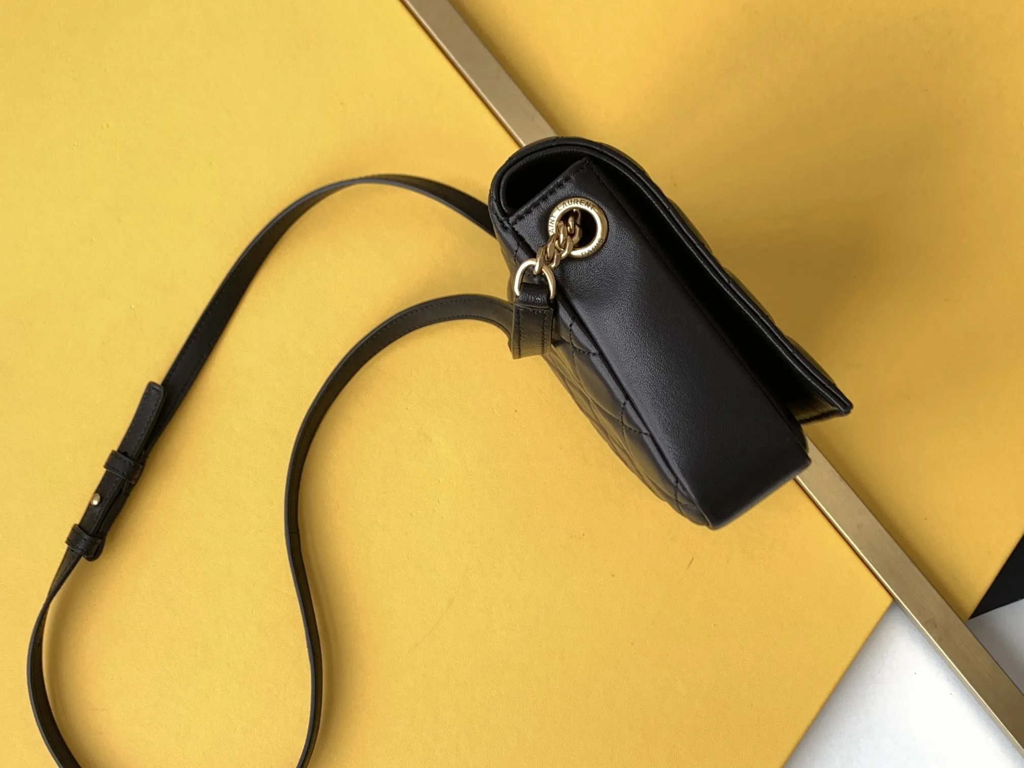 Chain Bag Black With Gold Hardware For Women