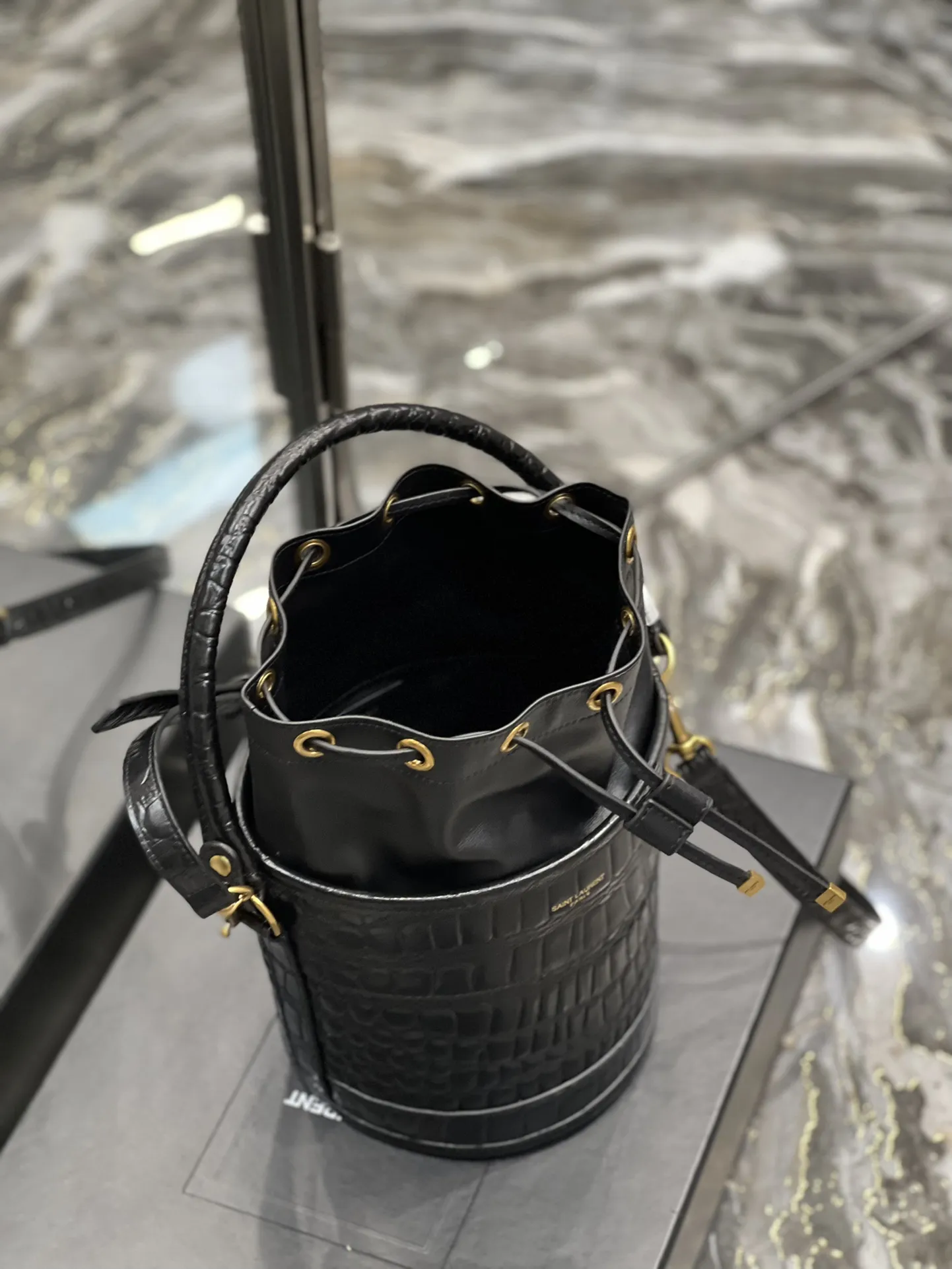 Small Bucket Bag Black For Women