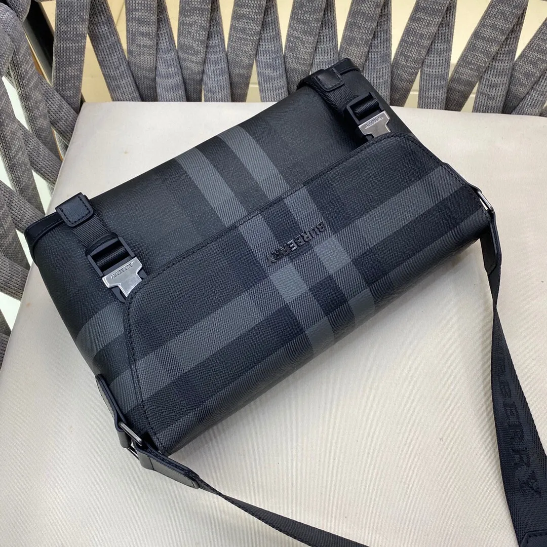 Charcoal Grey Messenger Bag