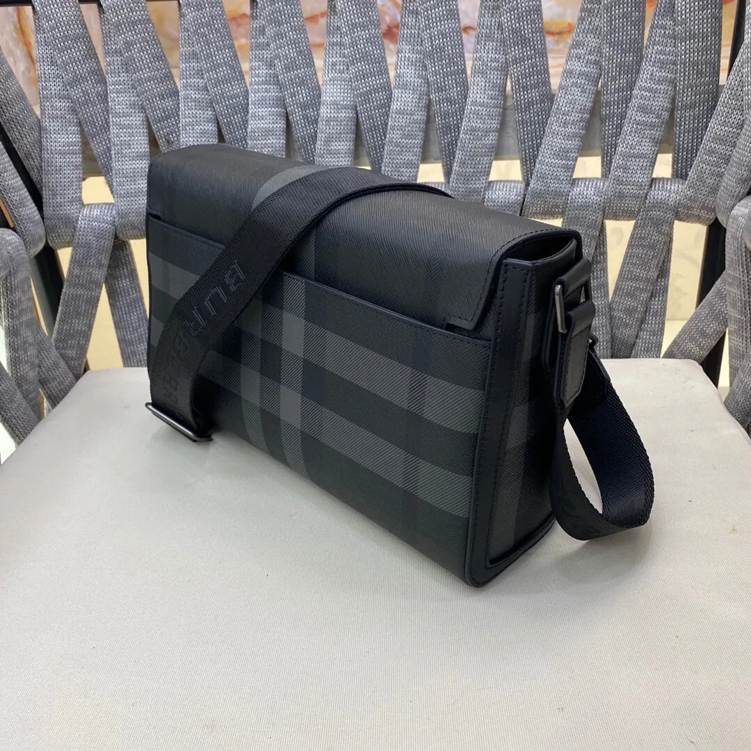 Charcoal Grey Messenger Bag