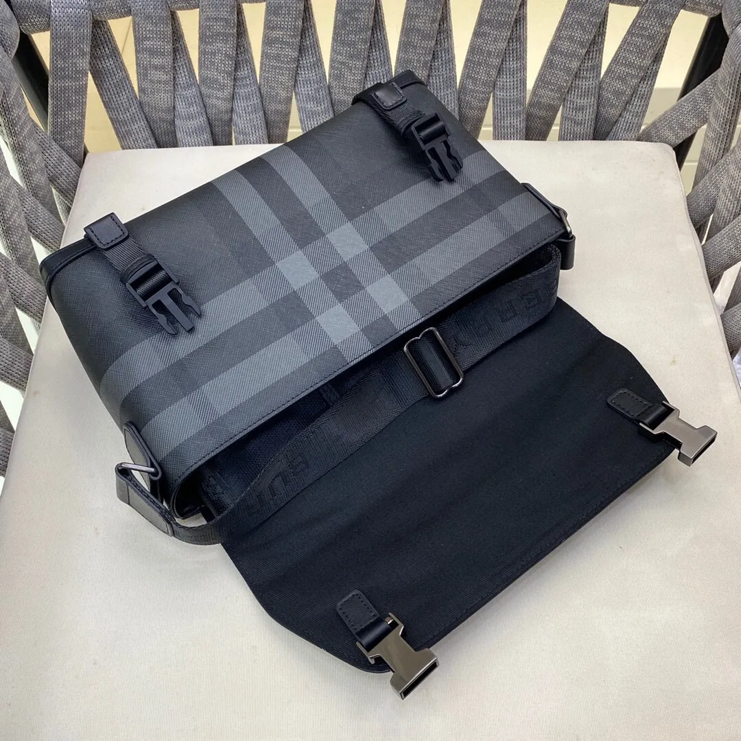 Charcoal Grey Messenger Bag