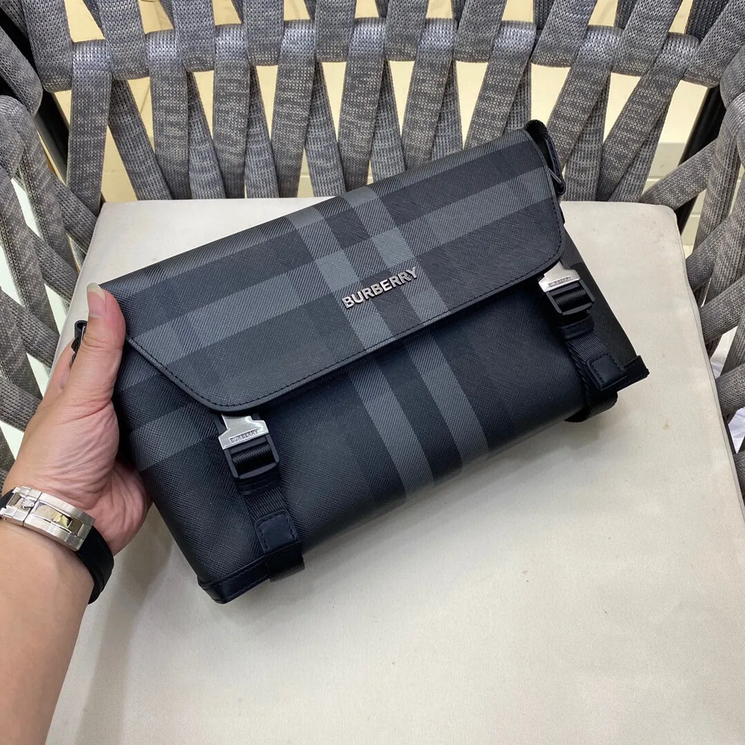 Charcoal Grey Messenger Bag