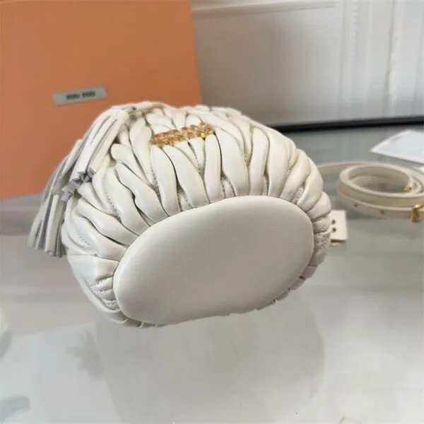 Matelasse Nappa Leather Mini Bucket Bag