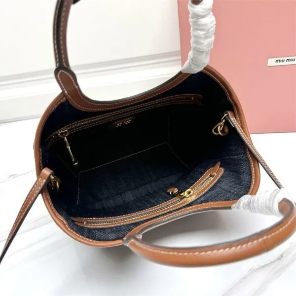 Ivy Denim and Leather Handbag
