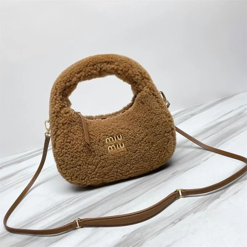 Shearling Wander Top Handle Bag