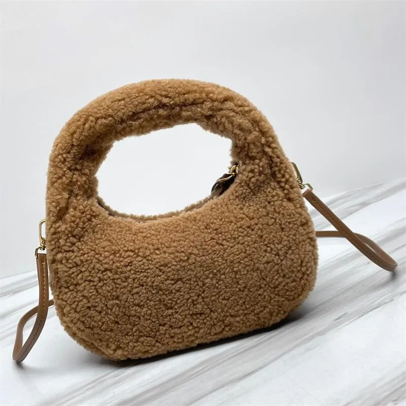 Shearling Wander Top Handle Bag