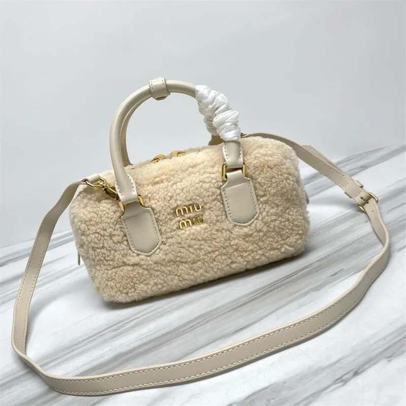 Softy Padded Shearling Handbag