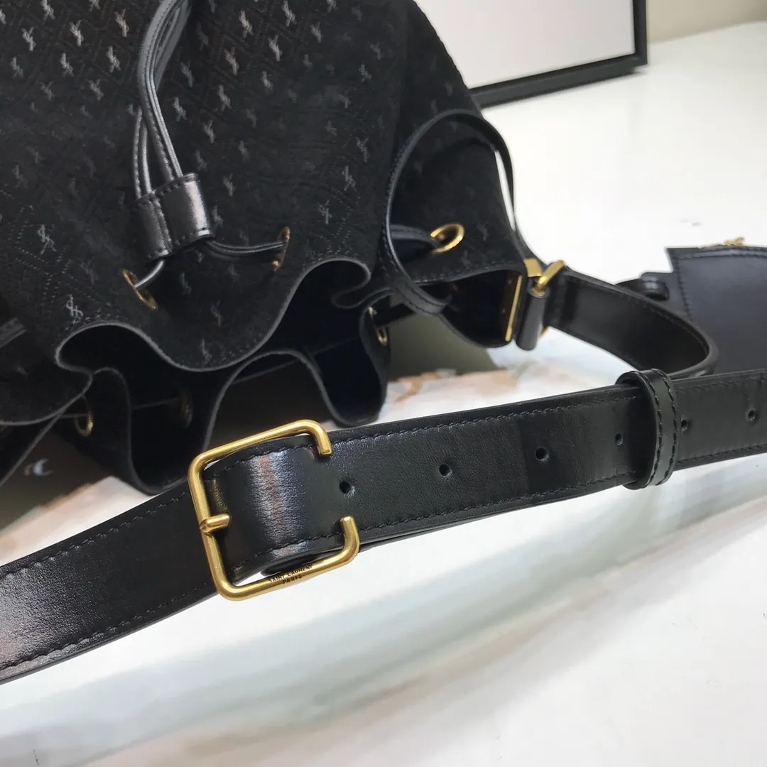 All-Over Monogram Bucket Bag Black For Women