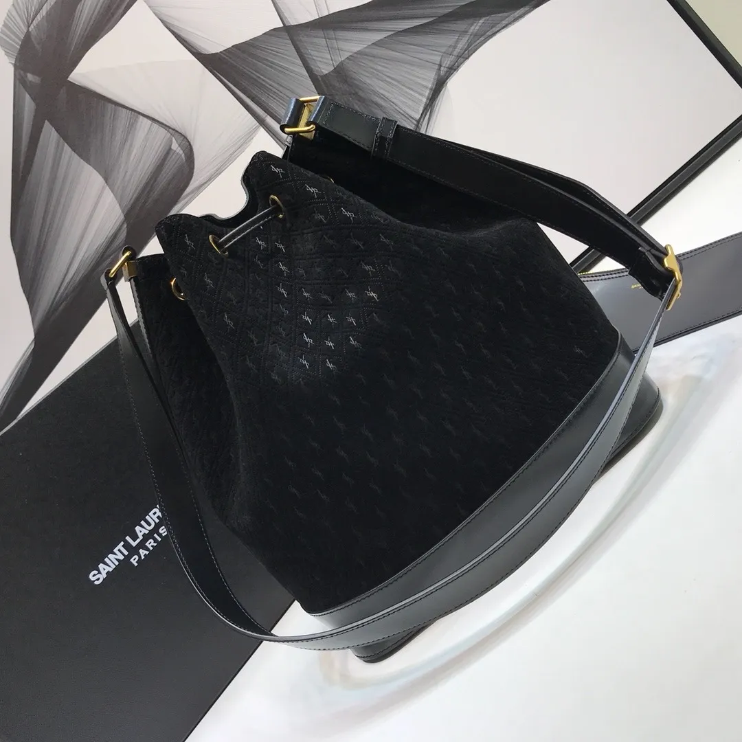 All-Over Monogram Bucket Bag Black For Women