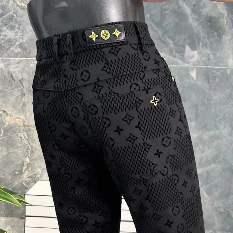 fashionable all-match slim fit trousers