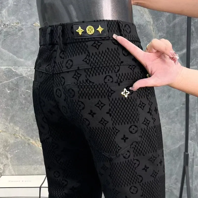 fashionable all-match slim fit trousers