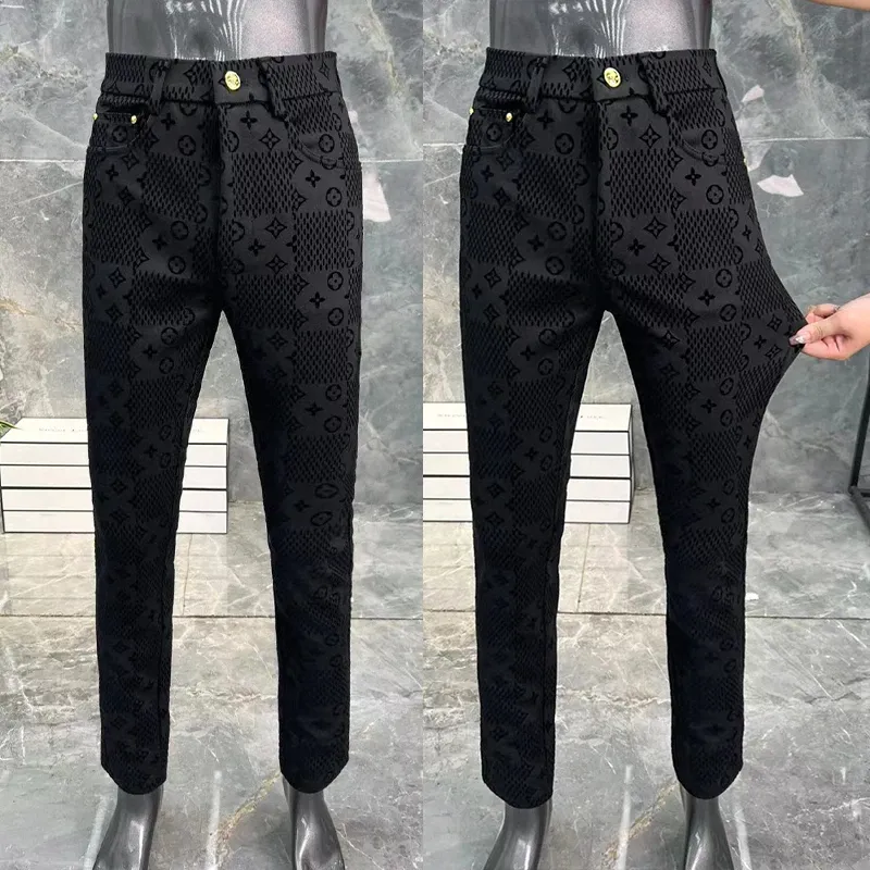 fashionable all-match slim fit trousers