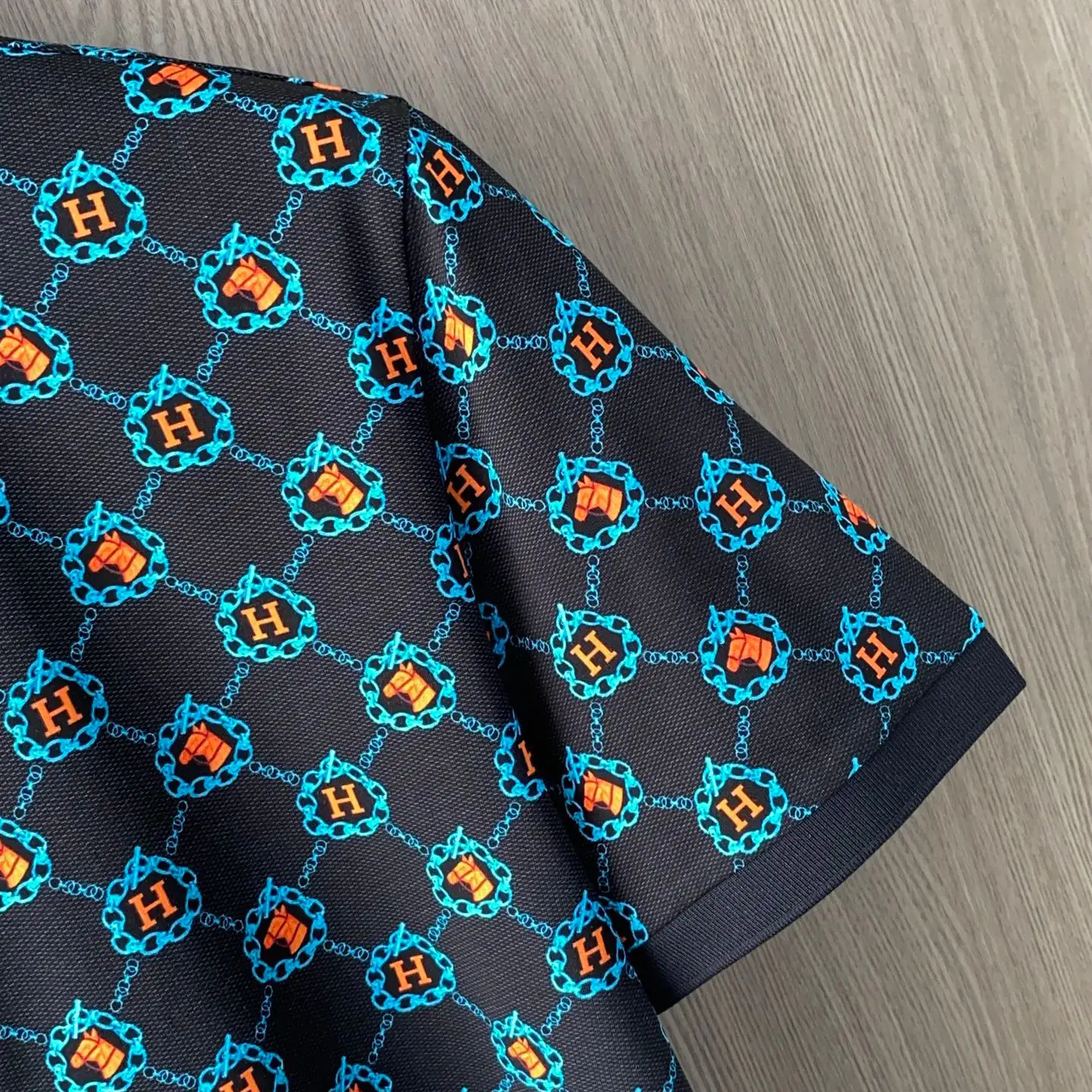 Men's light business polo shirt short sleeved