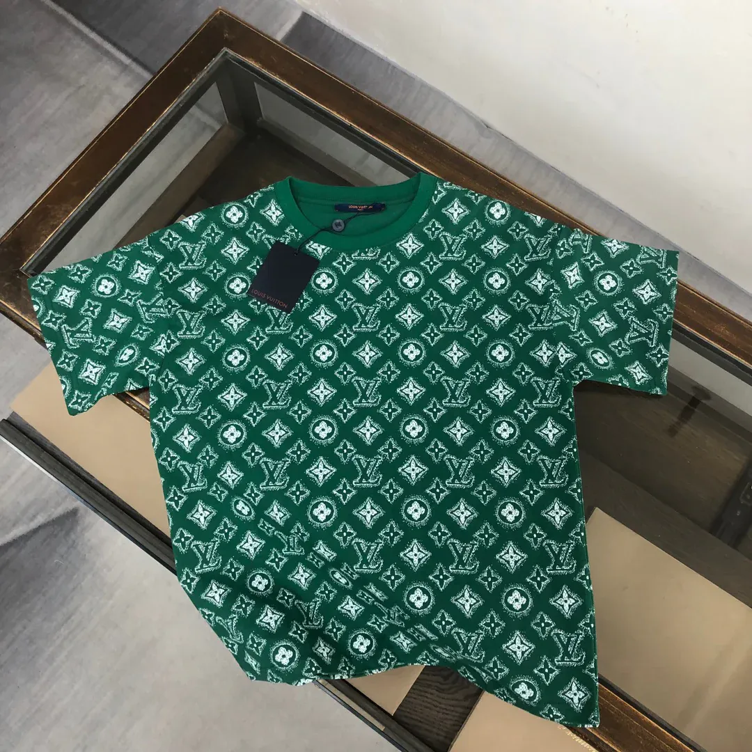 New vintage watercolor printed short sleeved shirt