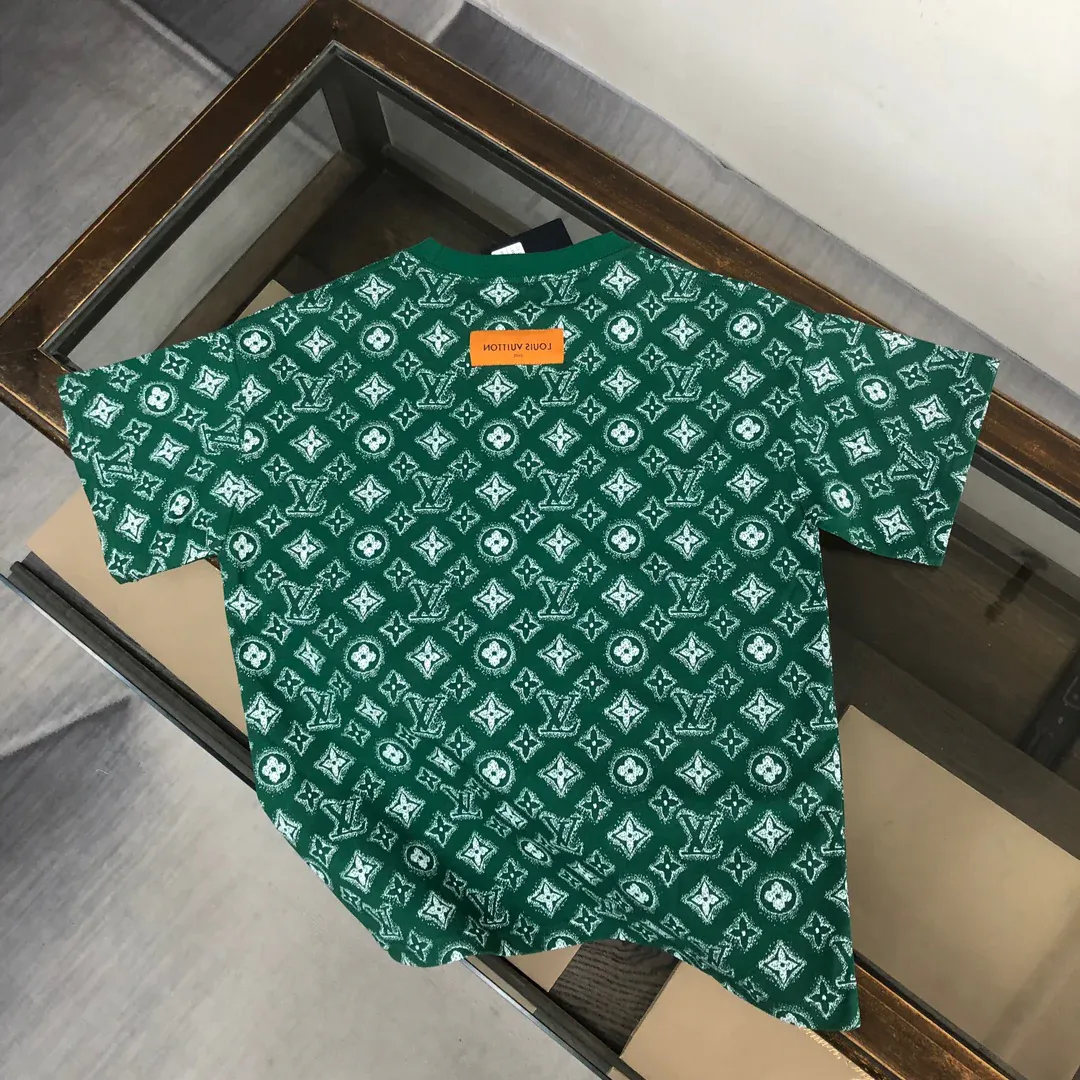 New vintage watercolor printed short sleeved shirt