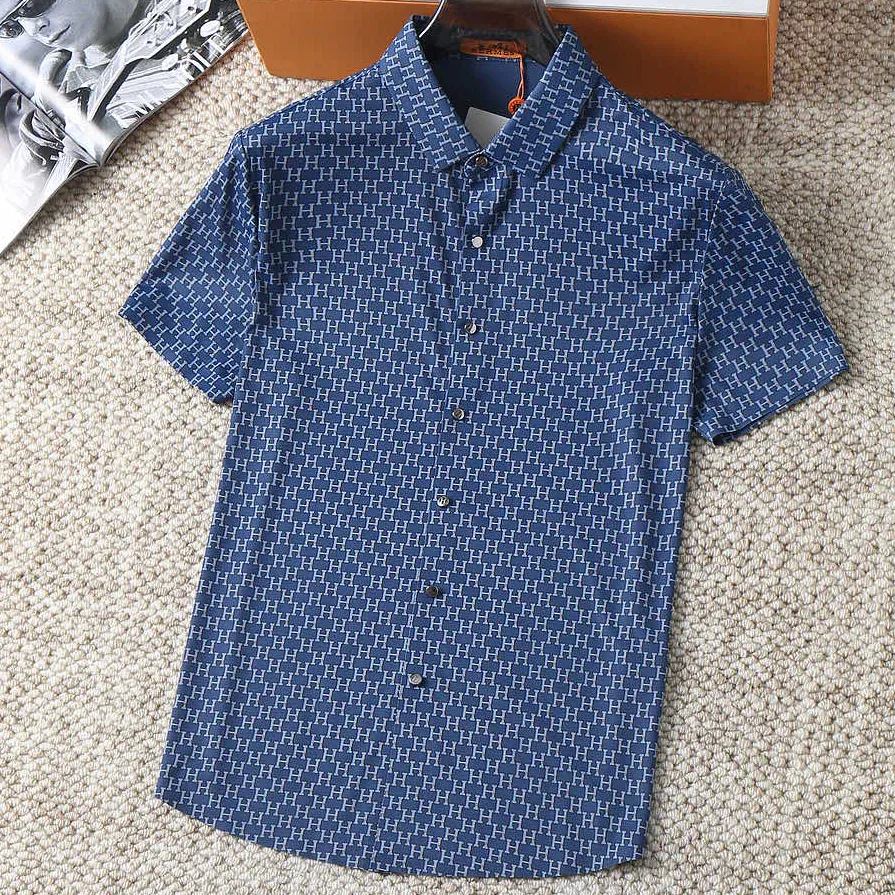 High end fashion casual short sleeved shirt