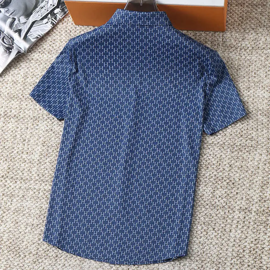 High end fashion casual short sleeved shirt