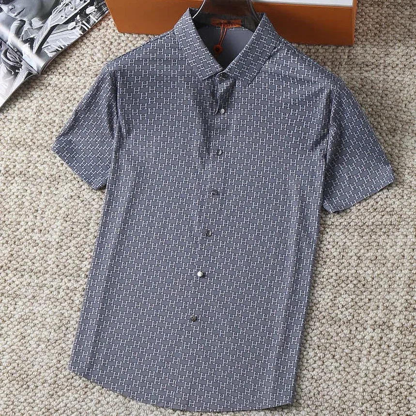 High end fashion casual short sleeved shirt