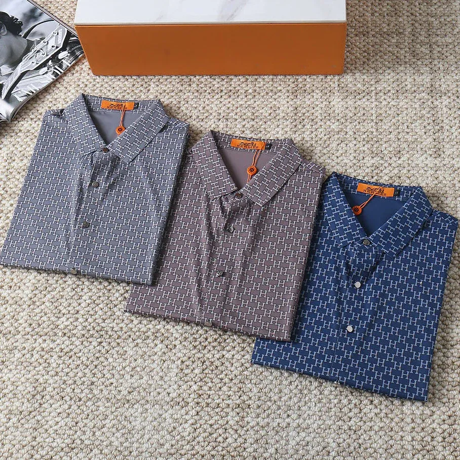 High end fashion casual short sleeved shirt