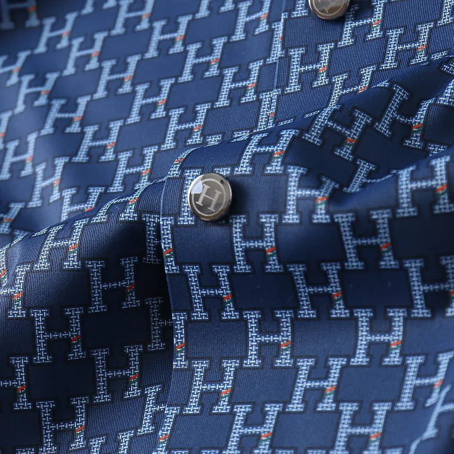 High end fashion casual short sleeved shirt