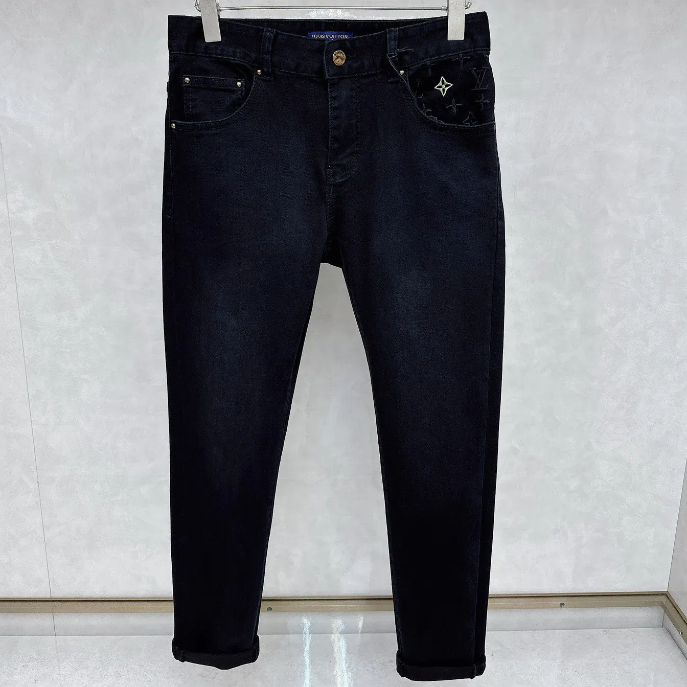 Men's casual washed presbyopia jeans