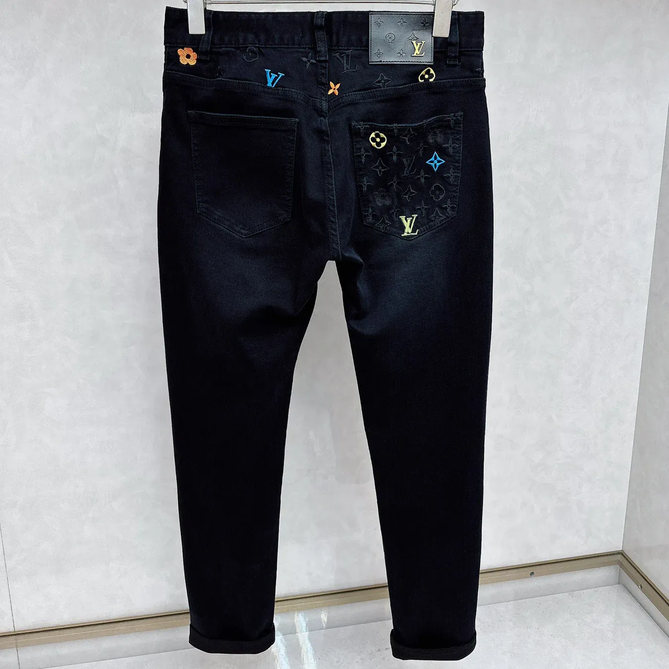 Men's casual washed presbyopia jeans