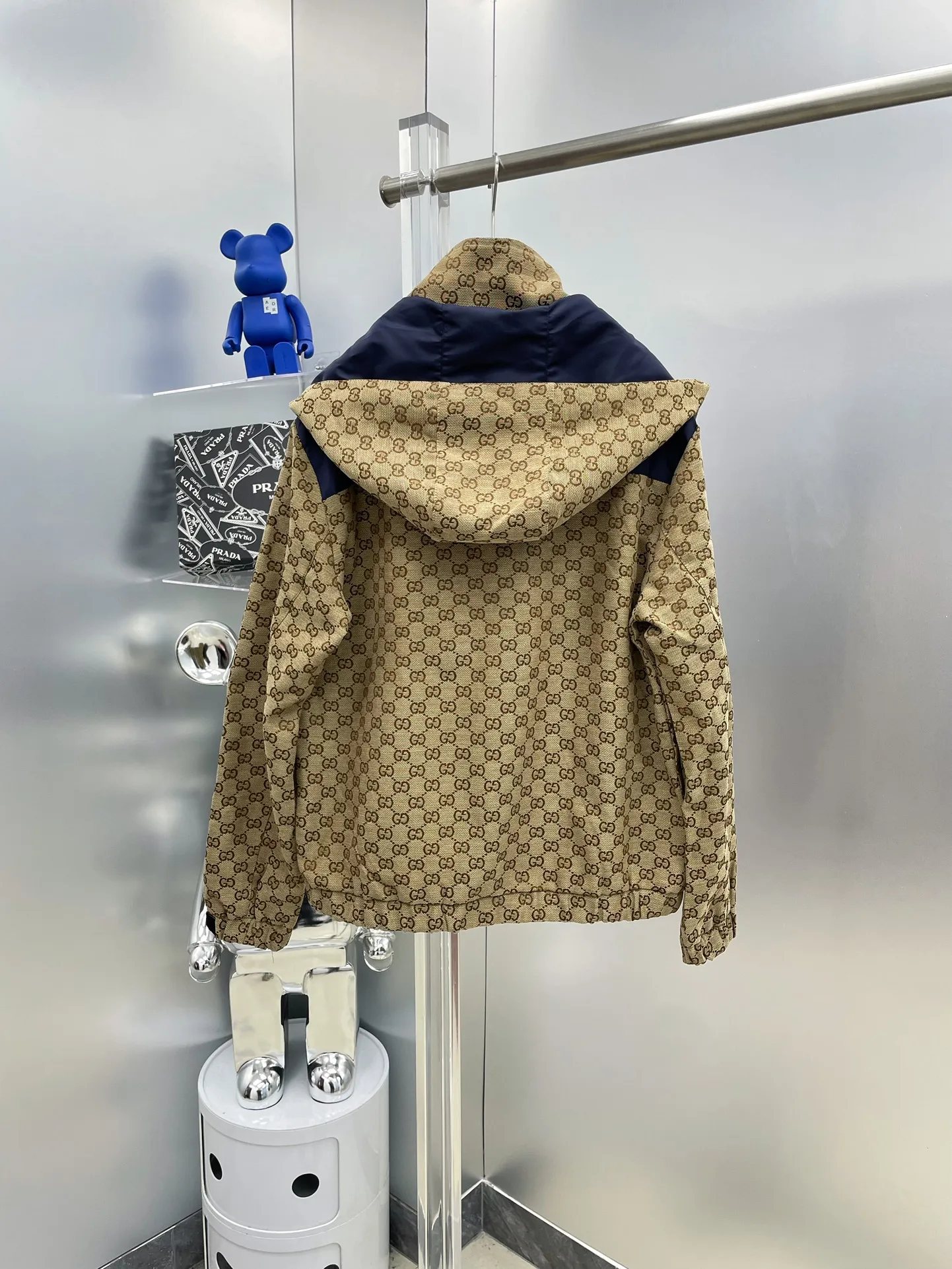 New Logo Printed Paneled Jacket Denim Jacket