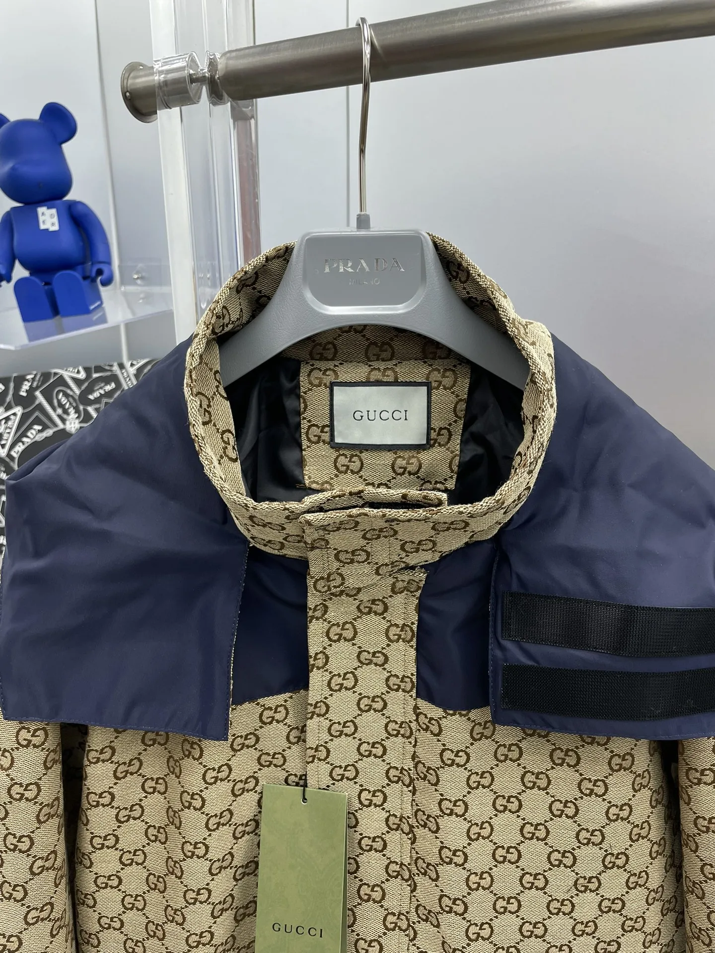 New Logo Printed Paneled Jacket Denim Jacket