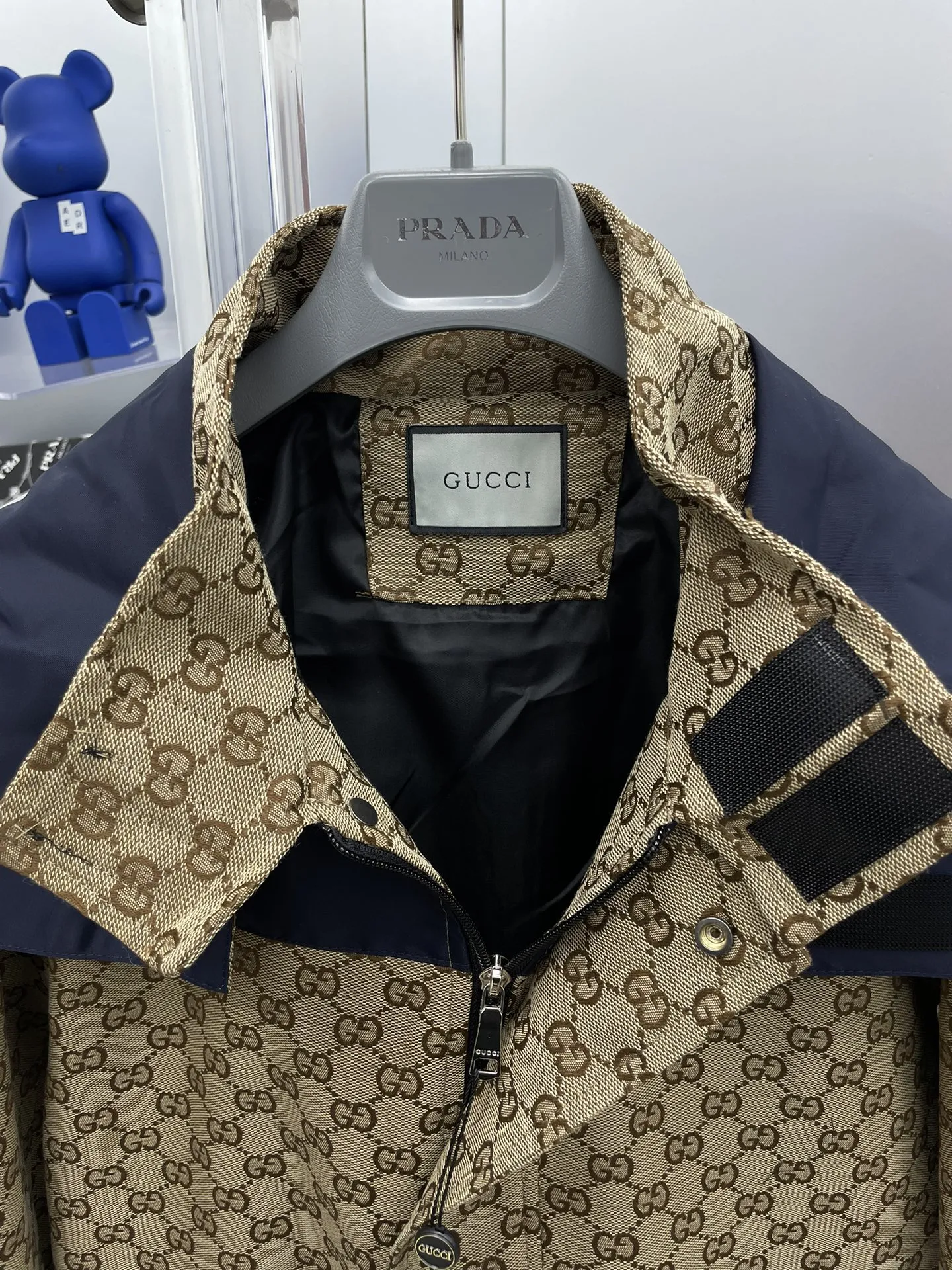 New Logo Printed Paneled Jacket Denim Jacket