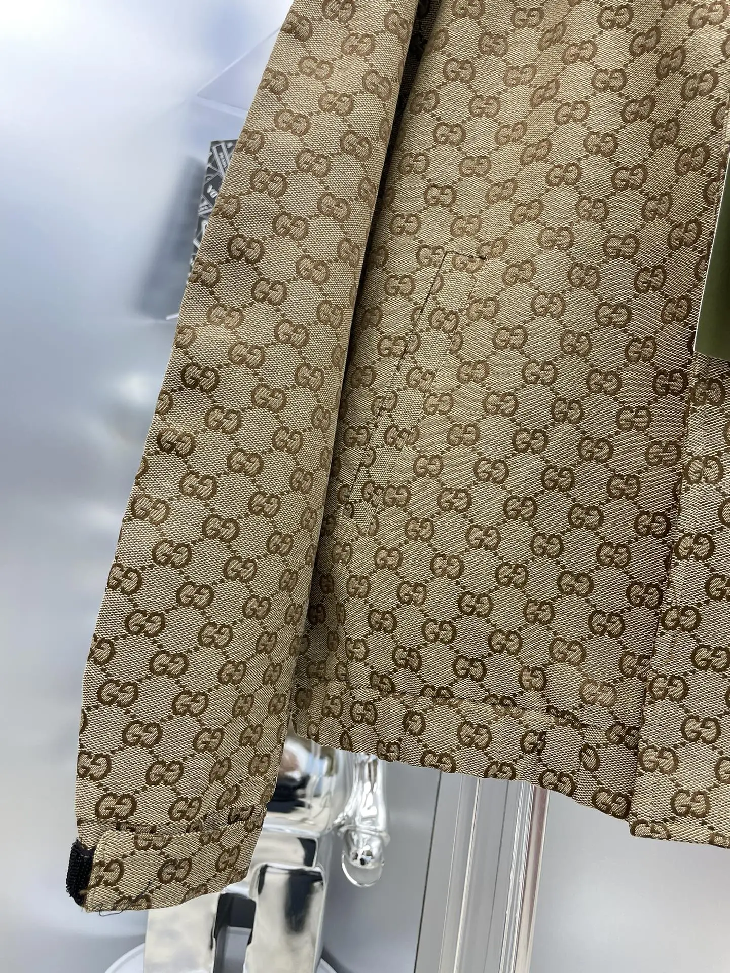 New Logo Printed Paneled Jacket Denim Jacket