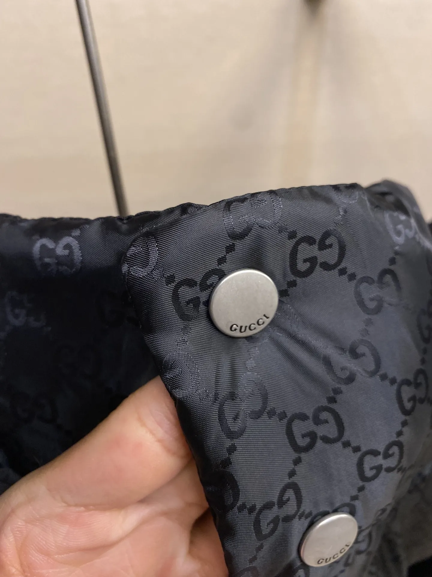 Double Logo Hooded Down Jacket