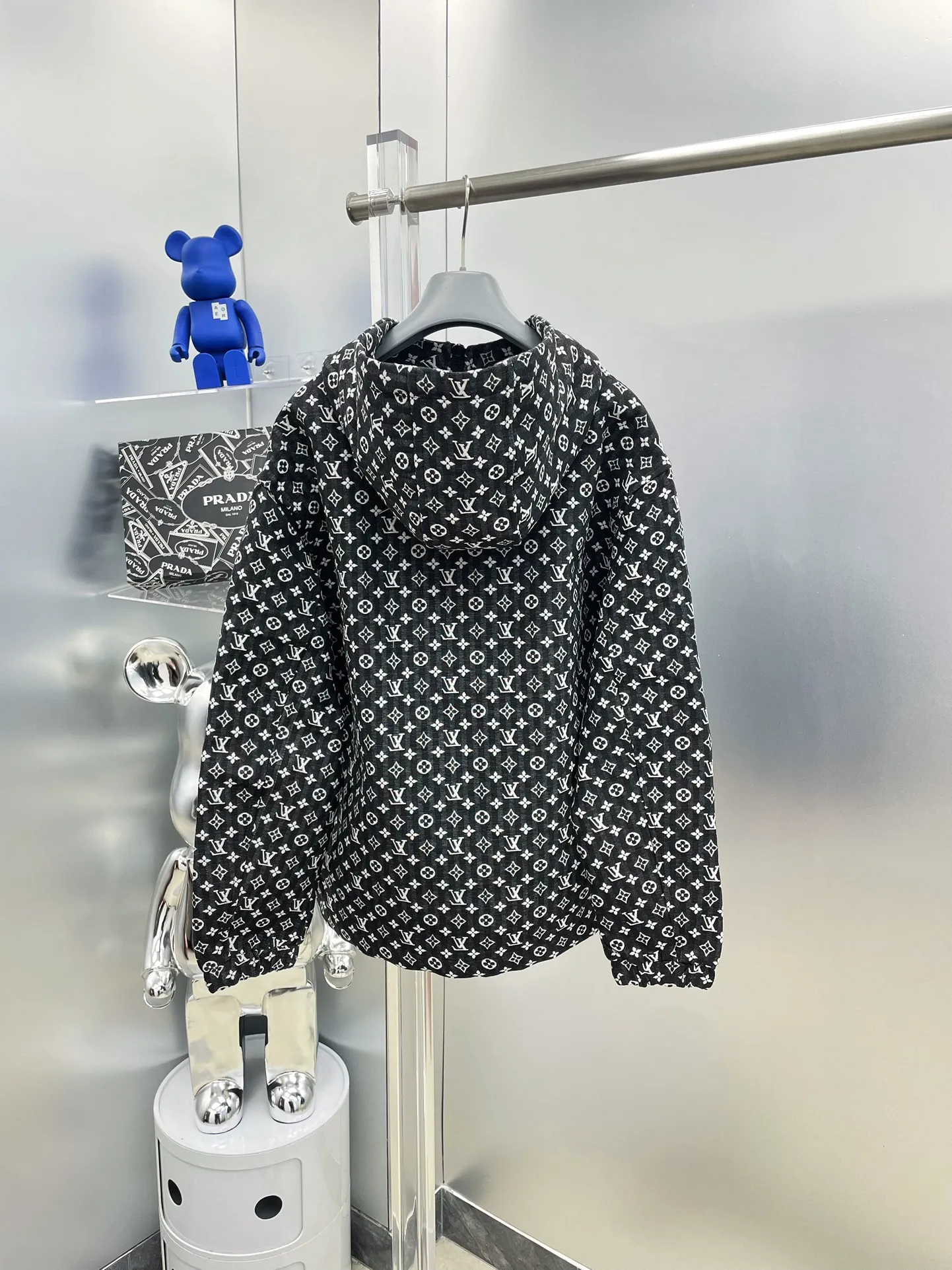 Trendy Full Print Zip-Up Jacket for Men