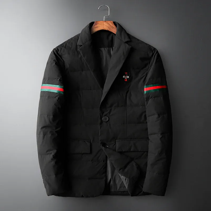 Winter men's warm suit down jacket