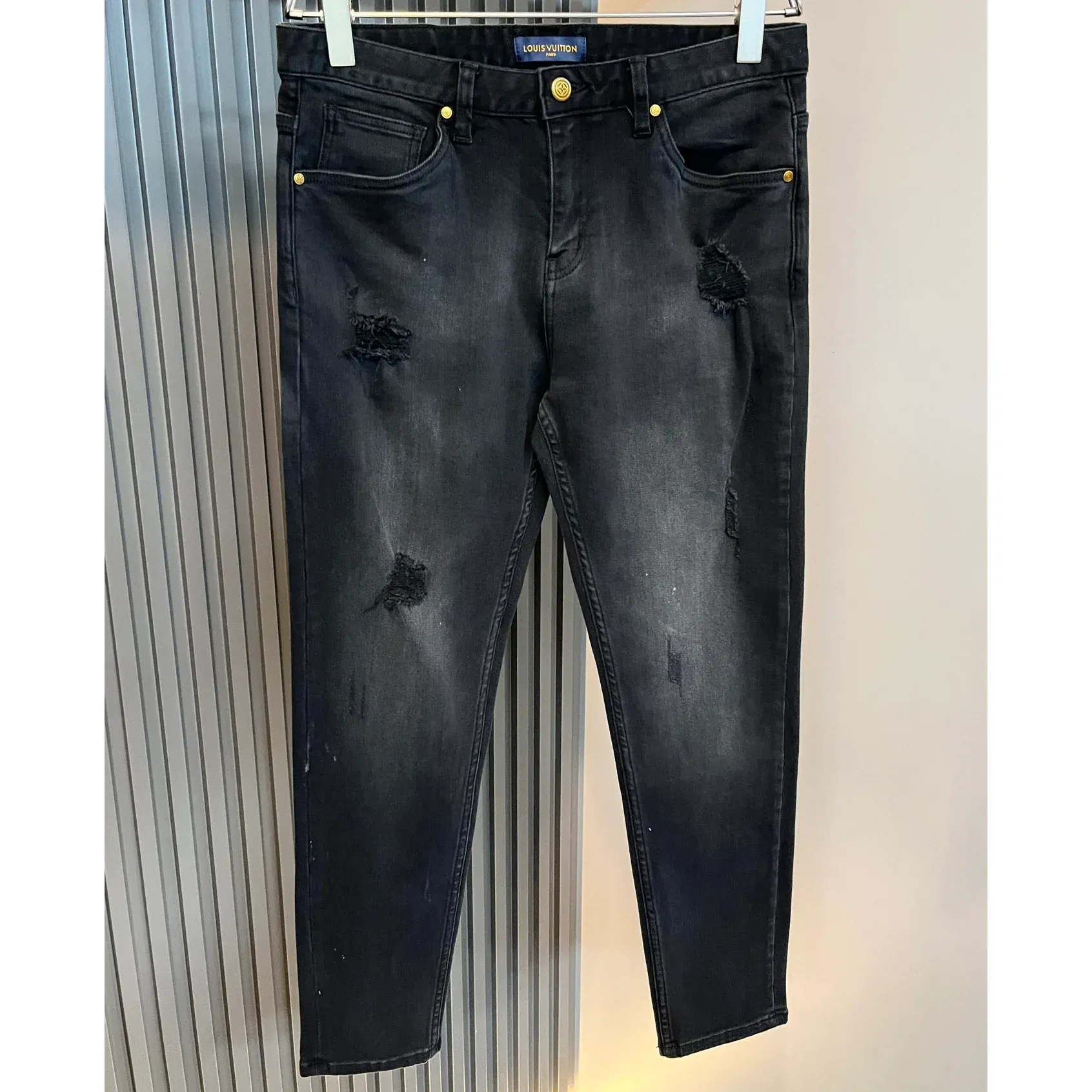 Men's versatile autumn and winter slim fit jeans