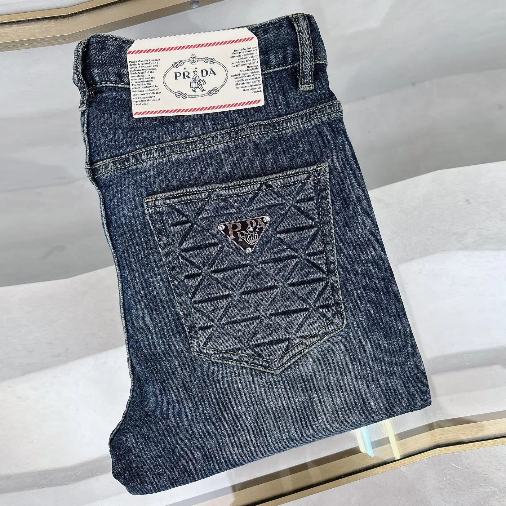 New men's slim fit versatile jeans