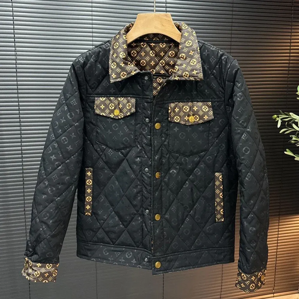 New men's collar slim fit cotton jacket