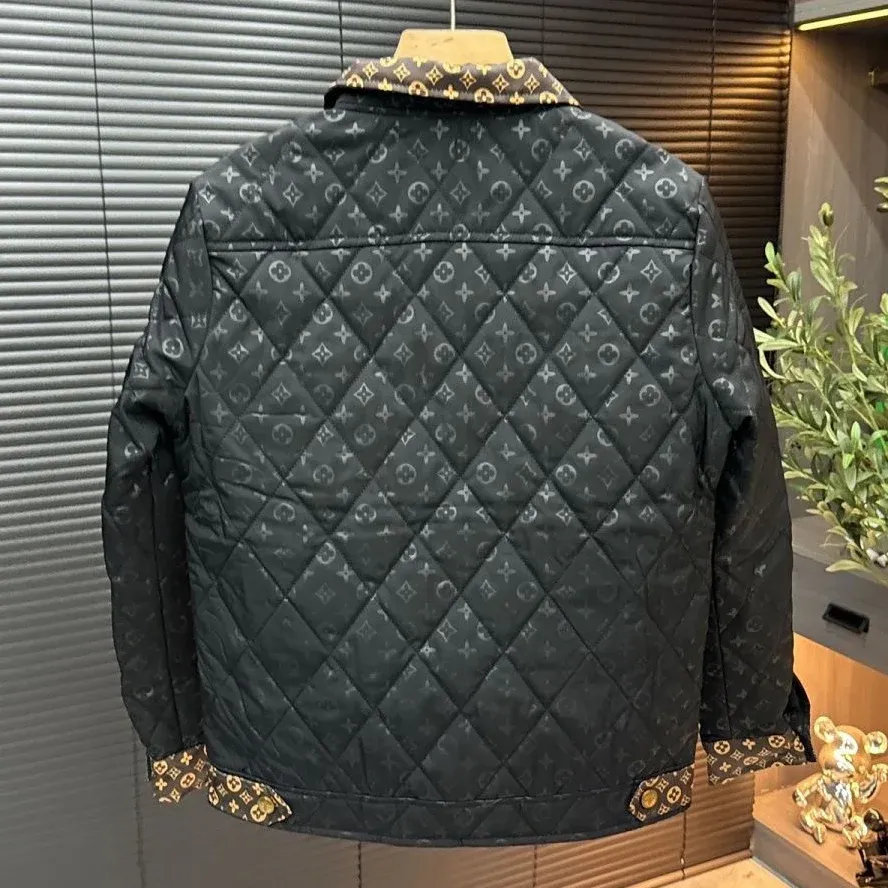 New men's collar slim fit cotton jacket