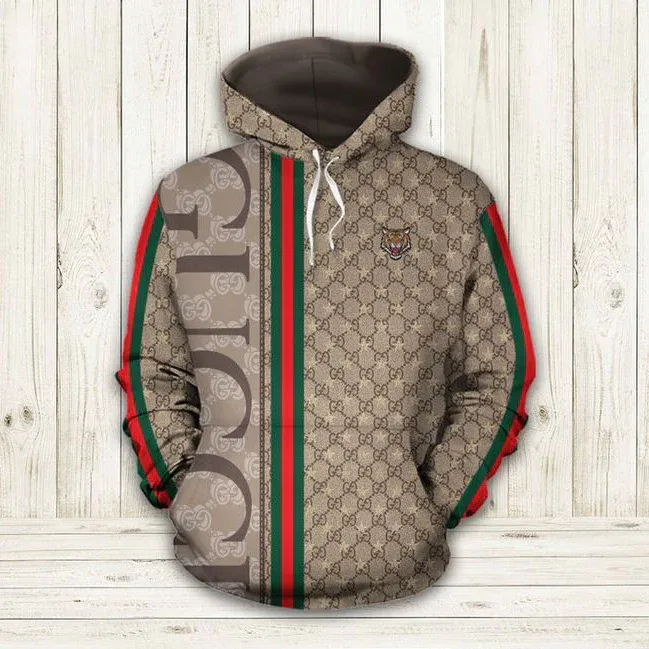 Fashion and versatile printed hooded sweatshirt