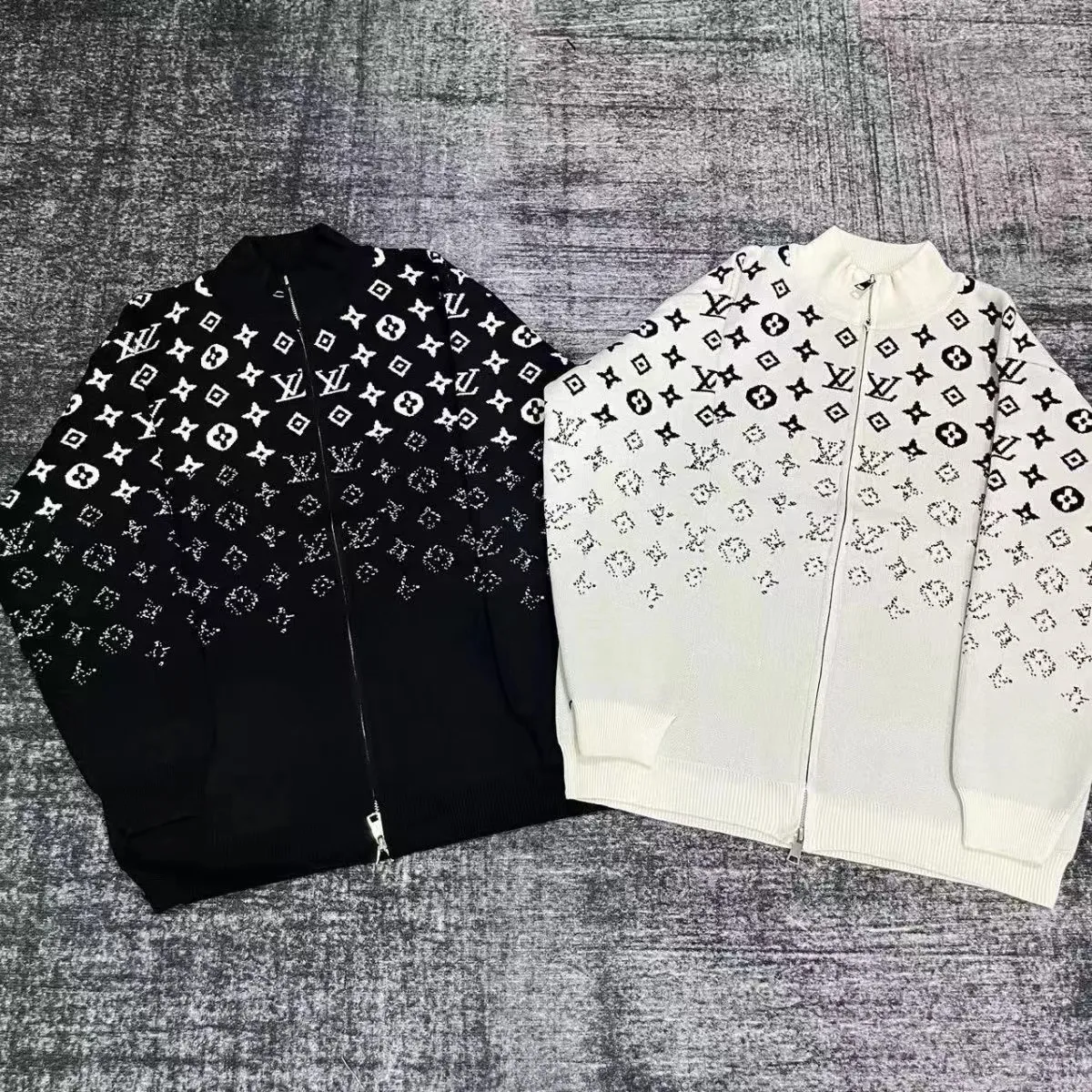 Autumn and winter slim fit white sweater casual stand collar pull-on knitted jacket PD0424101409