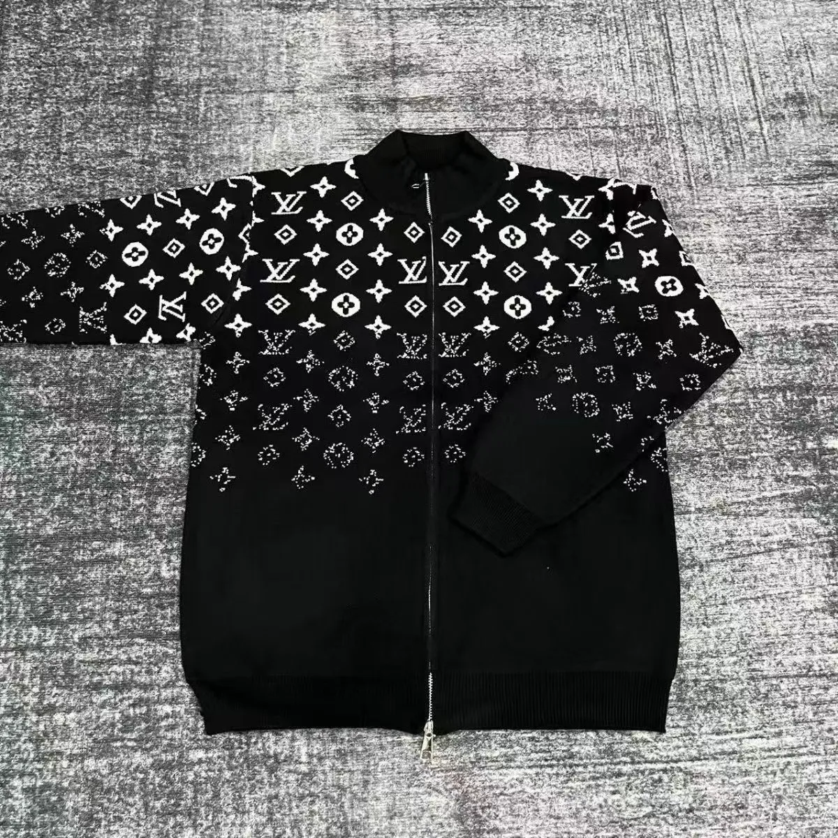 Autumn and winter slim fit white sweater casual stand collar pull-on knitted jacket PD0424101409