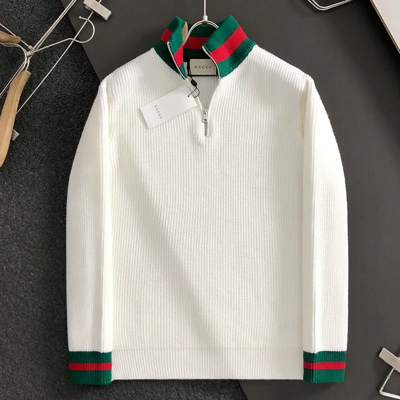 New Red and Green Wool Pullover