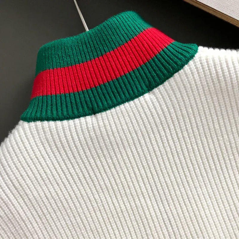 New Red and Green Wool Pullover