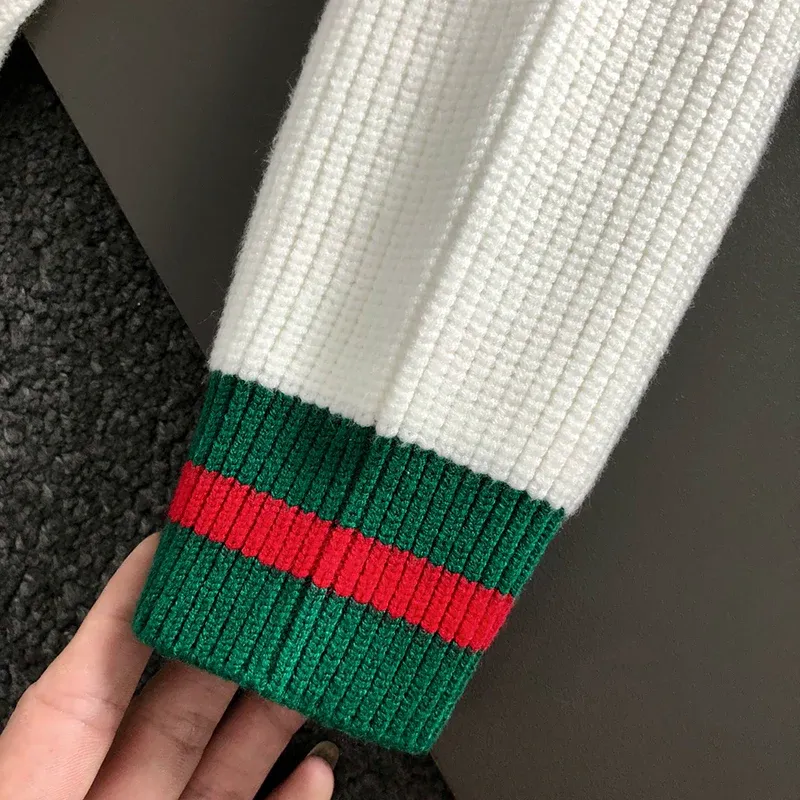 New Red and Green Wool Pullover